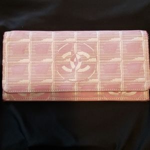 Authentic Chanel Long Wallet Travel Line